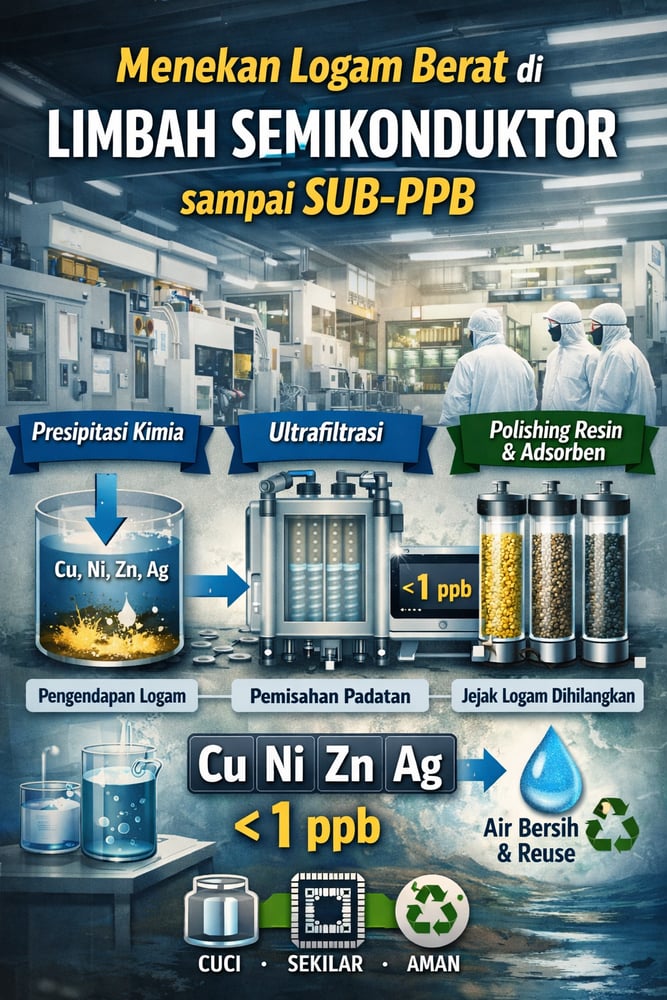 Menekan Logam Berat di Limbah Semikonduktor