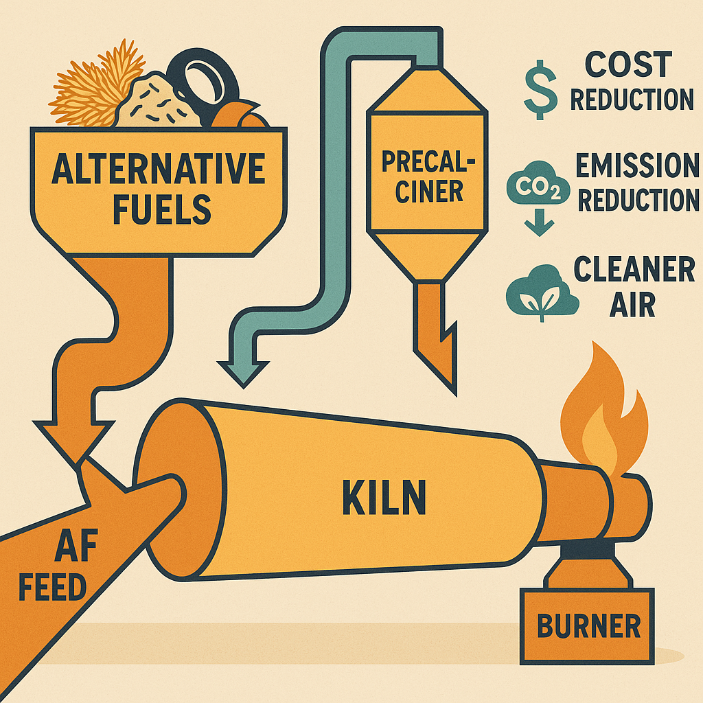 Cement kilns are learning to burn trash — and it’s reshaping heat, chemistry, and emissions