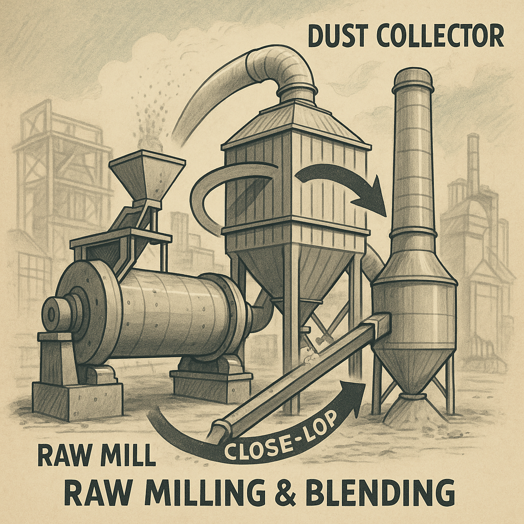 The unglamorous machine keeping raw mills efficient: the dust collector