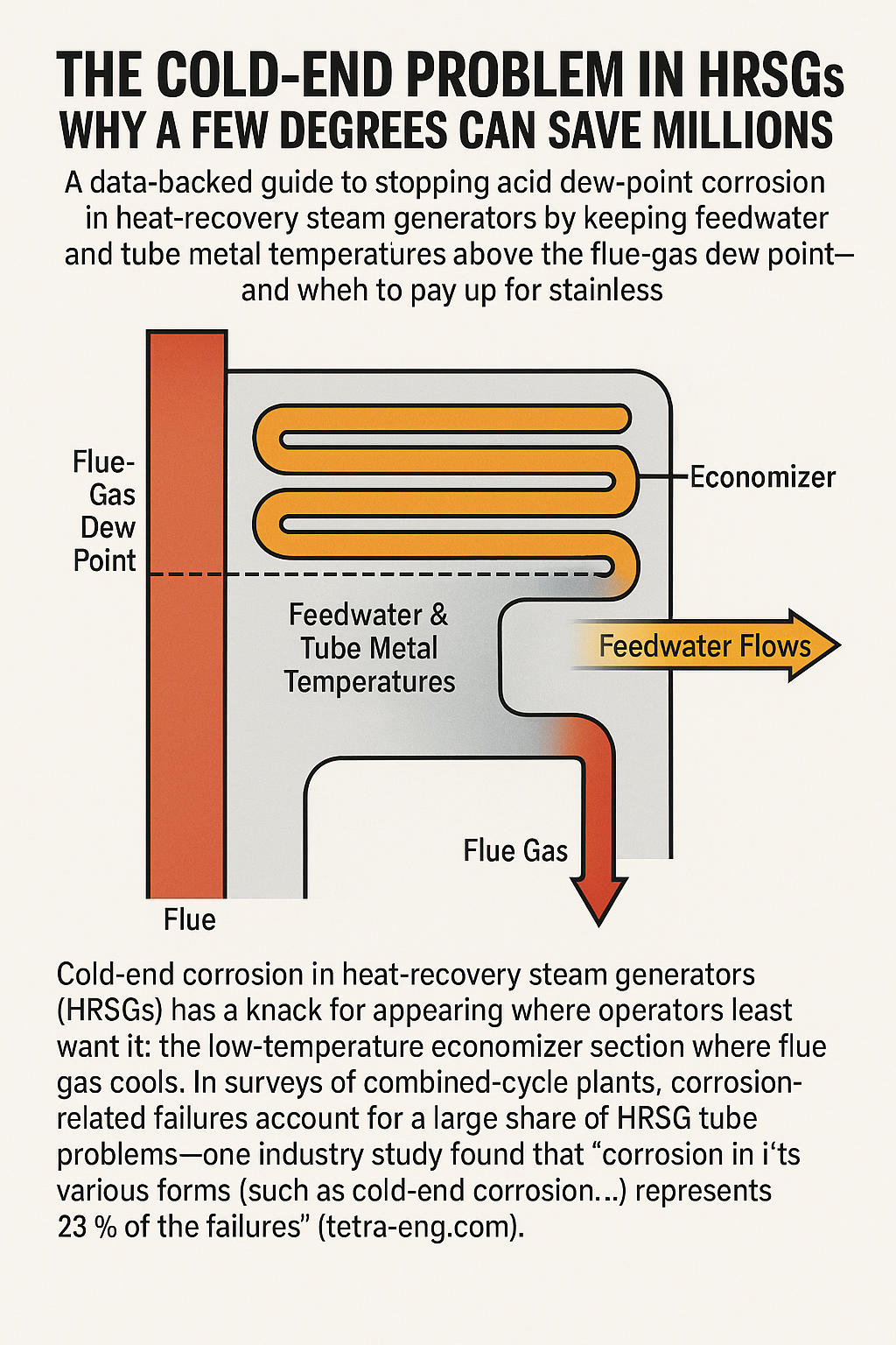 Cold-End Corrosion di HRSG