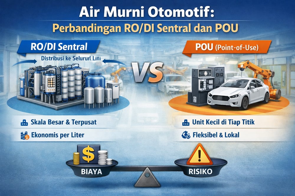 Perbandingan sistem air murni otomotif