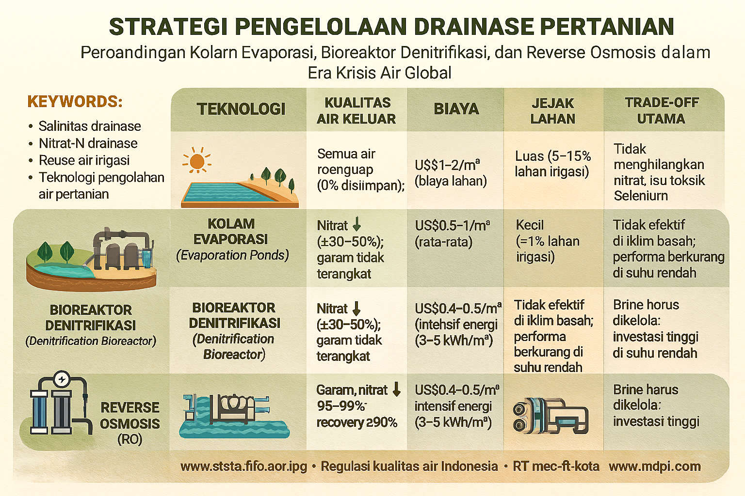 strategy pengelolaan drainase pertanian
